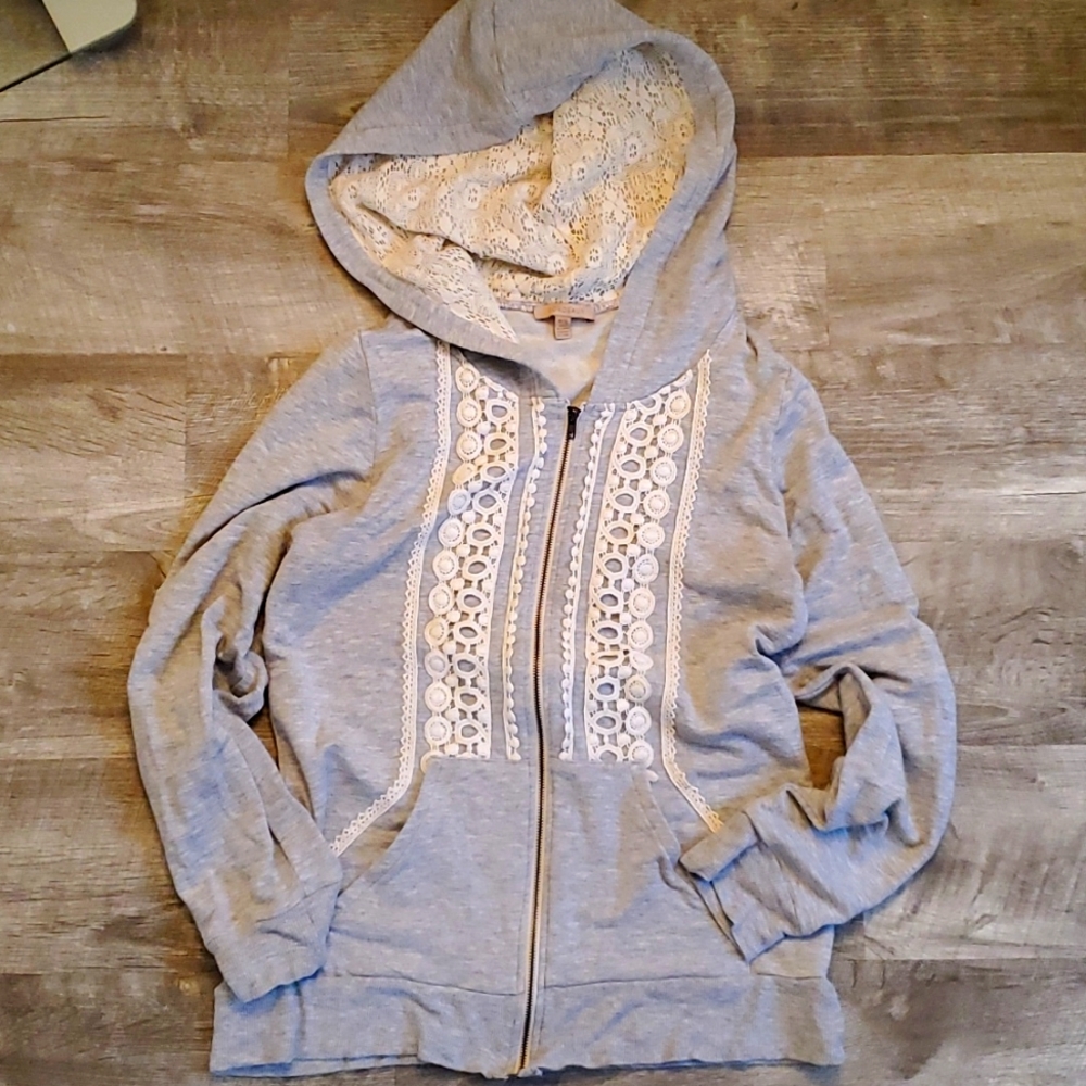 Anthropologie lightweight zip hoodie